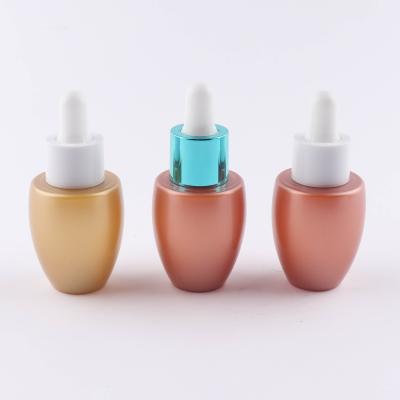 China PET 20ML Travel Matte Pink Set Dropper Factory Lotion Bottle Scramble Bottle Wholesale Plastic Cosmetic Packaging Bottle for sale