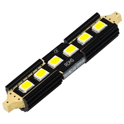 China OEM License Plate Light Festoon C5w Led 2835 6 Car Auto Dome SMD Bulb 12V 31mm/36mm/39mm/41mm Interior Light DJ073-1 Canbus for sale