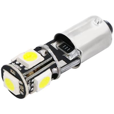 China Interior Lights Wholesale 12V 2.2W Ba9s Led Canbus 5050 Auto Car 5SMD Interior Light Bulbs 6996K WJ008 for sale