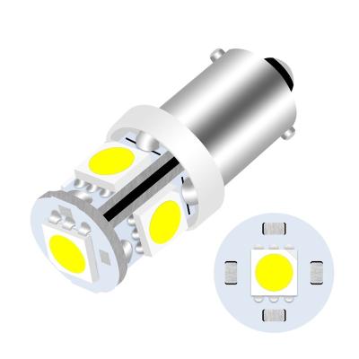 China High Quality License Light 57LM Ba9s T4W Led 5050 5SMD Auto Light Bulbs 12V 0.9W DJ151-Ba9s Instrument Light for sale