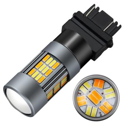 China Wholesale 3157 brake light 7443 T25 W21/5w led brake light P27/7w 4014 DJ055 62SMD car bulbs 10-30v 265LM turn signal lamp for sale