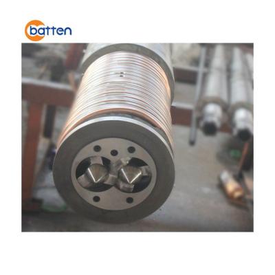 China PVC Commodities SJZ 92/188 Tapered Twin Screw Barrel For Plastic Extruder Machine for sale