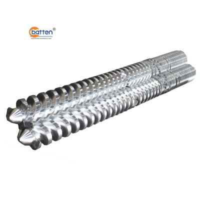 China Factory SJZ92/192 Tapered Twin Screw Barrel Set For Rigid PVC Extrusion for sale