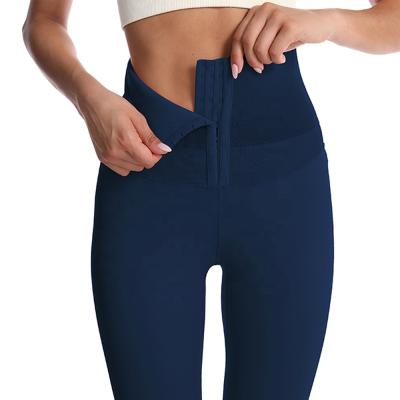 China High Waisted Workout Yoga Pants For Women Ninth Length Workout Gaiters With Interior Pockets Squat Proof for sale