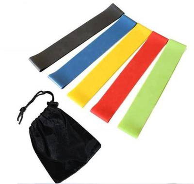 China Latex Resistance Bands Exercise Fitness Loop Bands Set of 5 for Workout, Rehab, Yoga, Pilates, and Training in the Gym and Home for sale