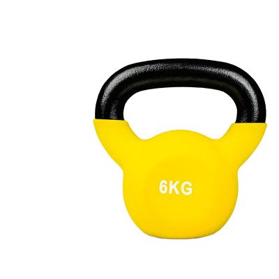 China Colored Indoor Iron Kettlebell Mini Kettlebell Competition Painted Cast Porcelain Kettlebell Gym Dumbbell Rubber Covered for sale