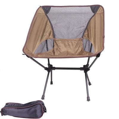 China Outdoor Modern Foldable Lightweight Moon Portable Camp Chair for Camping Hiking and Traveling Fishing Folding Chair for sale