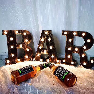 China Vintage Supplier Customized Custom Outdoor Waterproof Numbers Sign Led Up Light Marquee Light Up Letters for sale