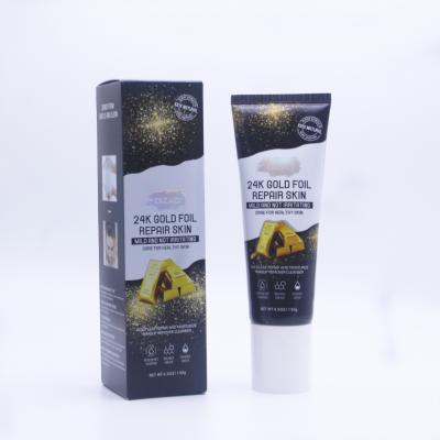 China High Quality 130g 24K Gold Foil DEEP CLEANING Repair Moisturize Skin Makeup Remover Cleanser Face Cleanser for sale