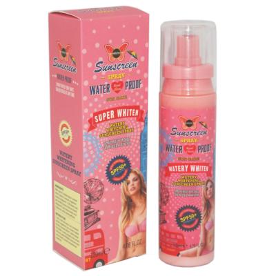 China Whitening Body And Face Sunblock Sunblock Sunscreen SPF 50 Natural Organic Wholesale High Quality Whitening Spray for sale