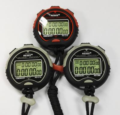 China 60 Multifunctional Sports Stopwatch Digital Display Rows Memorabilia Two Laps for sale