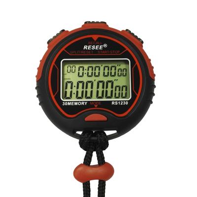 China Multifunctional RS1230 Two Rows Digital LCD Display Stopwatch Wholesale for sale