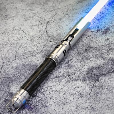 China Aluminum alloy Aluminum alloy LHSABER fallen order heavy dueling blade sensitive smooth swing lightsaber metal hilt light sword lightup toys for kids for sale