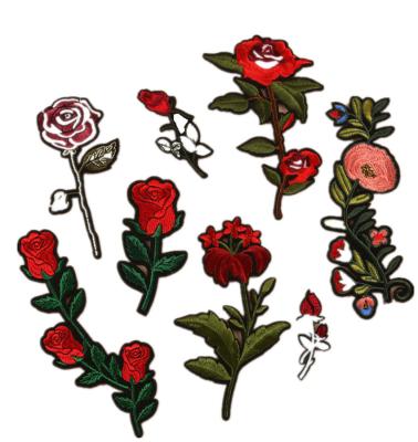 China Other Surprise Price Customized Smart Rose Embroidery Badges for sale