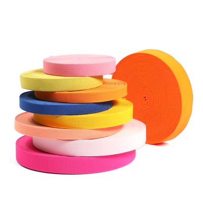 China 25MM elastic high quality colorful elastic woven band for lady clothes for sale