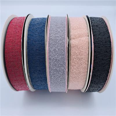 China Sustainable Wholesale Weave Polyester Grosgrain Printed Ribbon Christmas Ribbon for sale