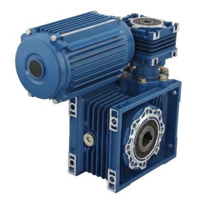 China 90 degree worm gear speed reducers with induction motors for sale