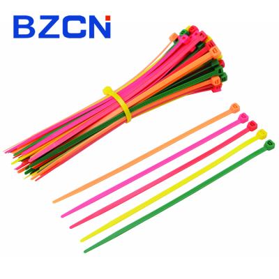 China Eco-friendly ROHS SGS certification and 66 cable ties high temperature resistant self-locking flexible nylon manufacturer colorful cable tie for sale