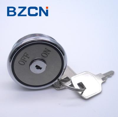 China Passenger Elevator DTS KA313 Elevator Lock Switch Round Shape Wire Elevator Base Station Power Electronic Key Lock for sale