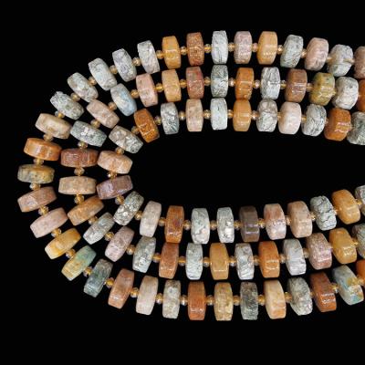 China X15mm Pleochroic/Pleochroism 7 Colored Agate Beads Natural Crystal Beads Stone Gemstone Loose Beads For Jewelry Making for sale