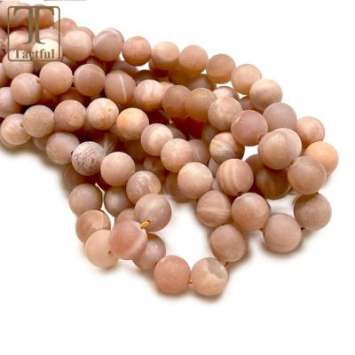 China Trendy Wholesale Stone Beads Bracelet 12mm 10Mm Moonstone A Grade Rough Natural Round 6Mm Matte Sunstone for sale