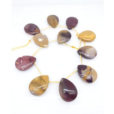 China Pleochroic/Pleochroism Natural Stone Shape Wholesale Mookaite Teardrop Stone Beads DIY Jewelry Making Beads Jewelry for sale