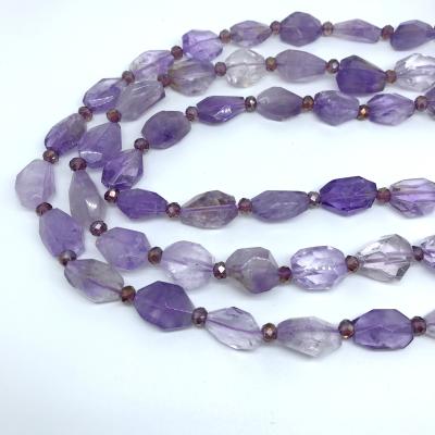 China Wholesale High Quality Pleochroic/Pleochroism Amethyst Shape Gem Jewelry Making DIY Bracelet Bangle Necklace for sale