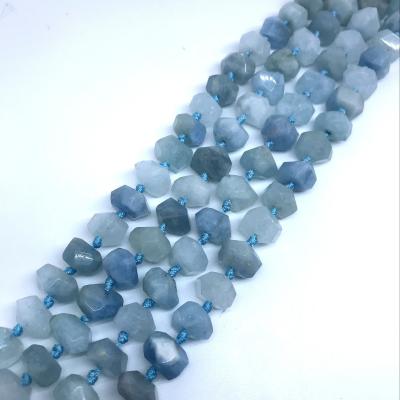 China Pleochroic/Pleochroism Mineral Gemstone Beads Wholesale Green Blue Shape Cut Jewelry Bracelet Necklace for sale