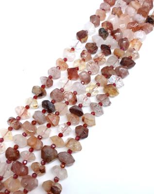 China Wholesale Crystal Pleochroic / Pleochroism Blood Cut Shape Bracelet Jewelry DIY Mineral Necklace for sale