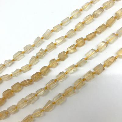 China Factory direct sales of cat's eye natural yellow crystal jewelry earrings bracelet DIY for sale