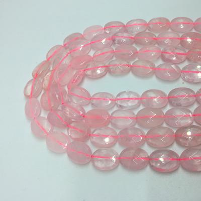 China Pleochroic/Pleochroism 10X14mm Rose Quartz Crystal Stone Ellipse Shape Natura Stone Beads Gemstone Jewelry Making Bracelet Necklace DIY Luck Health for sale