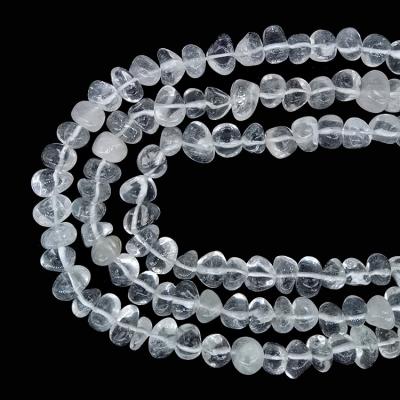 China Pleochroic / Pleochroism 6-8 x 9-11mm Natural White Clear Crystal Rock Quartz Chips Chip Beads Loose Gemstone Beads For Jewelry Making Strand for sale