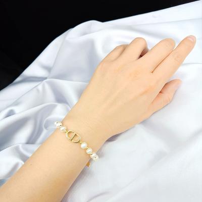 China CLASSIC Freshwater Cultured Pearl 24K Gold Filled Bangle Twisted Cable Bracelet Handmade For Women Wife Daughters Mother for sale