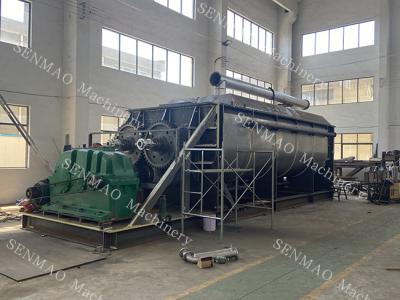 China Double Helix Hollow Blade Dryer Phosphogypsum Rotary Sludge Dryer for sale