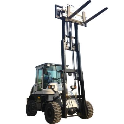 China Building Material Shops Rough Terrain Forklift 4x4 Forklift 3 Ton Off Road Forklift for sale