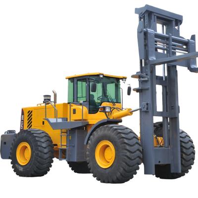 China Building Material Shops 4x4 Rough Terrain Forklift 4 Wheel Chase Road Forklift 20 Ton Rough Terrain Forklift for sale