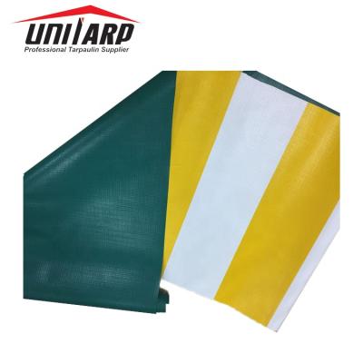 China Water Resistant PVC Polyester Vinyl Tent Tarps Color Lined Tarpaulin For Sunshade for sale