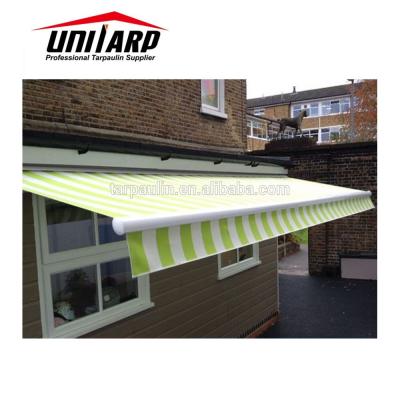 China Anti Static Awning Canopy Outdoor , PVC Striped Coated Awning / Tarpaulin Awning for sale