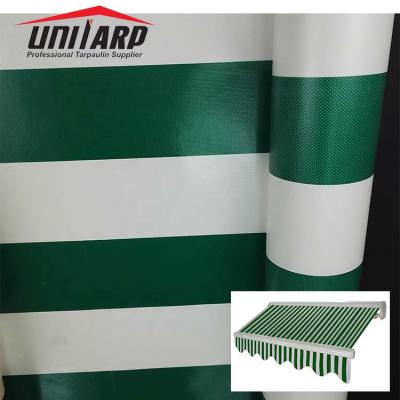 China High Quality Water Resistant Colorful PVC Striped Tarpaulin Tent Tarps Woven Textiles Tarpaulin Rolls For Sunshade for sale