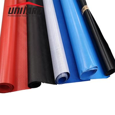 China Blackout PVC coated tarpaulin cloruro waterproof Lonas Tarpaulin polivinilo for sale