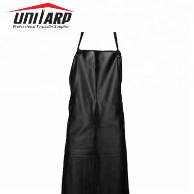 China Waterproof Black Printing PVC Apron Custom Industrial Apron Vinyl Apron Tarpaulin Materials for sale