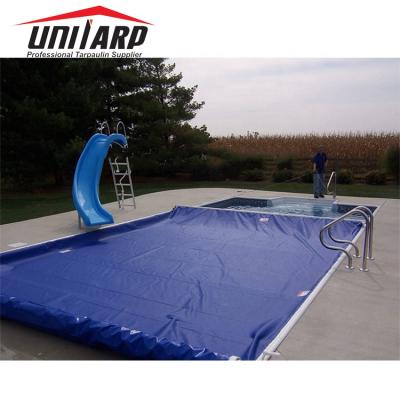 China Customized Size Retractable Waterproof PVC Tarpaulin Swimming Pool Dustproof Cover for sale