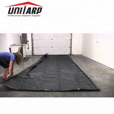 China Black PVC Truck Garage Floor Mats Anti Slip Car Containment Mat UV Black For Snow, Mud, Water for sale