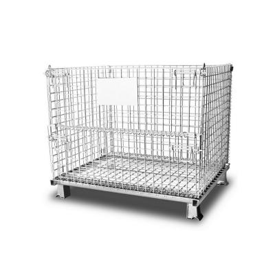 China High Quality Anti-Corrosion Goods Using Mall Steel Mesh Storage Cage With Wheels for sale