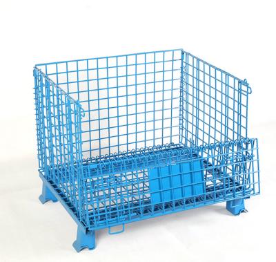 China Factory Sale Anti-Corrosion Various Widely Used Metal Wire Storage Roller Cages Trolley With Wheels for sale