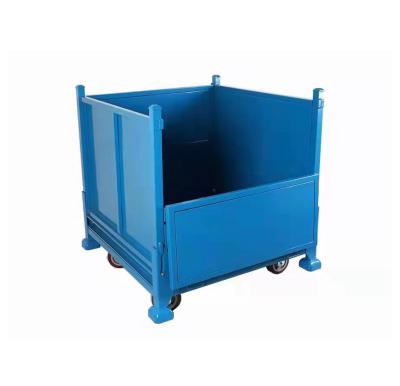 China New Wholesale High Quality Anti-corrosion Steel Frame Industrial Storage Folding Sealed Box for sale