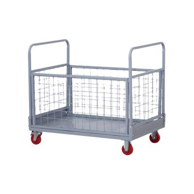 China Factory Supply Durable Promotional Prices Heavy Duty Shopping Handling Trolley With 4 Wheels for sale