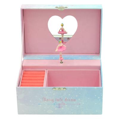 China Custom Princess Unicorn Mechanism Music Box Gift Packaging Decoration Ballerina Musical Box Princess Music Jewelry Boxes for sale