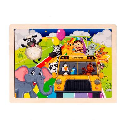 China Cartoon Toy Manufacturer Kids Learning Toy Jigsaw Puzzle Wooden Puzzle For Children for sale