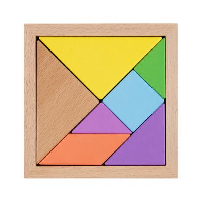 China Wholesale Wooden Toy Kids Toy Cartoon Pre School Education Puzzle Tangram Toy for sale